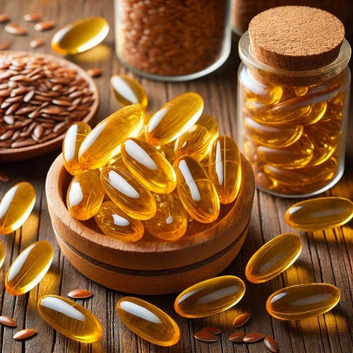 Flax Seed Oil Soft Gel Capsules